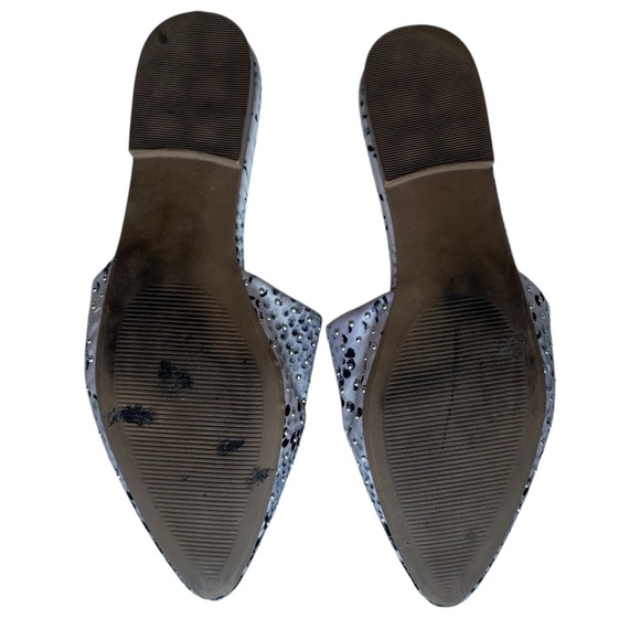 Madden Girl Tania Snake Skin Print Studded Mules in Size 9 - Picture 4 of 8